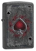 Zippo Lighter: Ace of Spades - Iron Stone