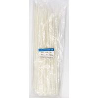 SYD Industrial Multi-Purpose Cable Ties (100 Piece) Black Self Locking Nylon Zip Ties (12", White)