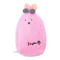 EDTO Winter Plush Hand Removable and Washable Warmers Hot Water Bottle (Pink)