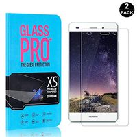 Bear Village Screen Protector for Huawei P8 Lite 2015/2016, Bubble Free, 9H Scratch Resistant HD Tempered Glass Screen Protector Film for Huawei P8 Lite 2015/2016, 2 Pack