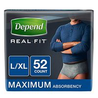 Product of Depend Real-Fit Incontinence Underwear for Men with Maximum Absorbenc