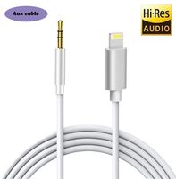 Aux Cable Compatible with iPhone 3.5mm Aux Cable Car, Compatible with iPhone X/8/7/Plus/6/6s/XS/XR/XS MAX Adapter Cable to Car (White)