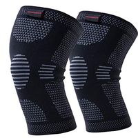 Knee Brace, Compression Sleeve FDA Approved, Support for Arthritis, ACL, Running, Biking, Basketball Sports, Joint Pain Relief, Meniscus Tear, Faster Injury Recovery, 2 Piece (Medium)