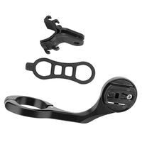 Dilwe Stem Extension Mount, Bike Computer Action Camera Extension Mount wirh Light Bracket(Black-for CATEYE)
