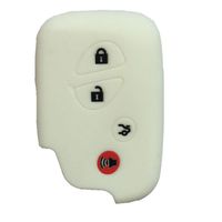 White Key Fob Case Cover Jacket Keyless Remote Smart Key Fob Skin Clicker Case Skin Cover for Lexus GS430 GS300 IS350 IS250