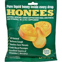 Honees Original Honey Menthol Cough Drops, 20 Count Bag by Honees