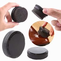 Coherny Portable Quick Shine Shoes Sponge Brush Polish Kit Black Wax Dust Cleaner Cleaning Tool Shoes Maintenance