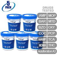 MiCare [5pk] - 12-Panel Multi Drug Test Cup (AMP/BAR/BZO/COC/mAMP/MDMA/MOP/MTD/OXY/PCP/TCA/THC with A3) #MI-TDOA-7125A3