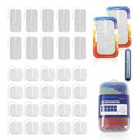 vuUUuv TENS Unit Pads Latex-Free Replacement Pads for Electrotherapy(2in×2in 20Pcs+2in×4in 10Pcs)