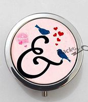 BlackKey Ampersand Sign 3-Compartment Decorative Pocket Gift Box Case Organizer for Pill, Color 1 -1461