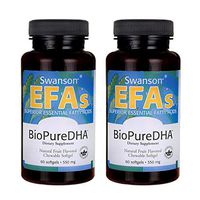 Swanson Biopure Dha Fish Oil Chewable Softgels 550 Milligrams 60 Sgels (2 Pack)