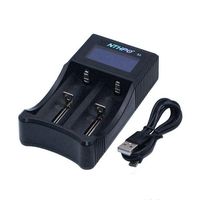 Universal Battery Charger, NTHPO S2 LCD Display IC Protection Smart Intelligent Charger for Rechargeable Li-ion Batteries 21700 20700 26650 22650 18650 18490 18350 17670 17500 16340(RCR123) AA AAA