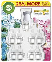 Airwick Scented Oils, 1 Warmer + 9 Refills,fresh water Magnolia & Cherry Blossom(2 pack)