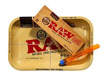 RAW Rolling Papers 98 Special Bundle Includes- RAW 98 Special Pre Rolled Cone 20 Pack, Raw Rolling Tray, and Roll With Us Depot Doobtube