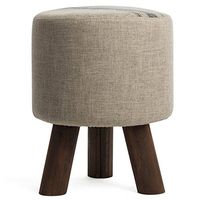 Solid wood shoe bench Yoga stool Sofa stool Cloth block Living room footstool Small stool Wearing a shoe bench Shoe bench Multipurpose cotton cloth Versatile Bath & Shower Aids