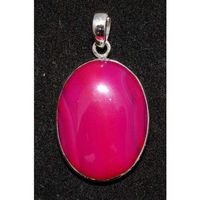 Sterling Silver Pink Agate Pendant Jewellery No.3027
