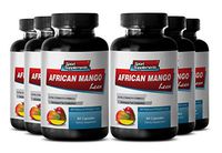 Burn Calories - African Mango Extract with Green Tea, Resveratrol, Kelp, Grapefruit 1200 Mg - African Mango Detox - 6 Bottles 360 Capsules