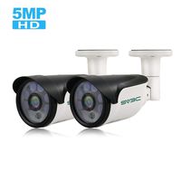 SV3C IP POE Camera Security Outdoor 5 Megapixels Super HD 2592x1944 H.265 Waterproof Cam Onvif IR Night Vision Motion Detection(2 Pack)