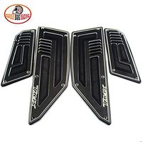 Frames & Fittings Motorcycle Footboard Cover Step Foot Footrest Footpegs Plate Pads for Yamaha TMAX530 TMAX 530 T-MAX 530 2012 2013 2014 2015 2016 - (Color: Black)