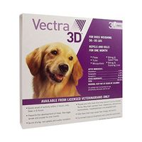 Vectra 3D Purple for Dogs 56-95 lbs - 3 Doses