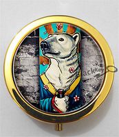 BlackKey Polar Bear 3-Compartment Decorative Pocket Gift Box Case Organizer for Pill, Color 2 -2274