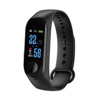 M3 Compatible with Bluetooth Fitness Activity Tracker & Watch - Universal Compatibility (iOS & Android) - SMS Msgs - Heart Rate/Blood Pressure - Pedometer (Black)