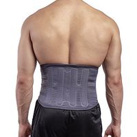 Back Brace Back Support Belt – Breathable Mesh with Removable Heating and Cooling Gel Pack, Lumbar Support Brace for Back Pain, Sciatica, Scoliosis. Great for Walking, Sitting, Sports, Work [Large]