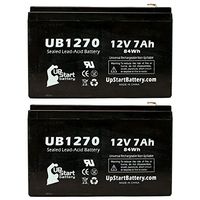 2 Pack Replacement for Tripp Lite BC 400 Battery - Replacement UB1270 Universal Sealed Lead Acid Battery (12V, 7Ah, 7000mAh, F1 Terminal, AGM, SLA) - Includes 4 F1 to F2 Terminal Adapters
