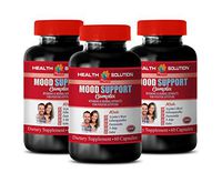 Stress and Anxiety Relief All Nature - Mood Support Complex - Vitamins & Herbal EXTRACTS for Positive Attitude - b12 methylcobalamin Complex - 3 Bottles 180 Vegetable Capsules