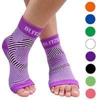 Plantar Fasciitis Socks with Arch Support, BEST Foot Care Compression Sleeve, Better than Night Splint, Eases Swelling & Heel Spurs, Ankle Brace Support, Increases Circulation, Relieve Pain PURPLE S/M