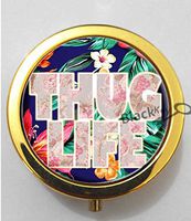 BlackKey Thug Life 3-Compartment Decorative Pocket Gift Box Case Organizer for Pill, Color 2 -5