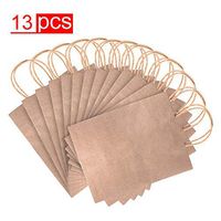 Super Z Outlet Paper Gift Bags with Handles 8" x 10.25" x 4.25" for Arts & Crafts Projects, Coloring, Birthdays, Shopping, Presents (13 Pack) (Kraft Brown)