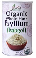 Jiva USDA Organic Whole Husk Psyllium (Isabgol) 12-Ounce Can