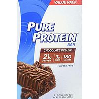 Pure Protein Bars, High Protein, Nutritious Snacks to Support Energy, Low Sugar, Gluten Free, Chocolate Deluxe, 1.76oz, 6 Pack, 2 Pack