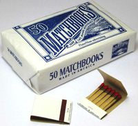 500 Plain White Matches Matchbook for Wedding Birthday Wholesale Made in America