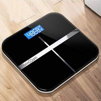 Lyqqqq Electronic Scales Electronic Scale Electronic Weight Scale Accurate Home Health Weighing Body Instrument Adult Weight Loss Scale Small Female Weighing Meter USB Charging (Color : Black)