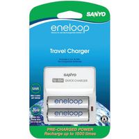 Sanyo SEC-TDR02N Eneloop 1500 Cycle Travel Charger Kit