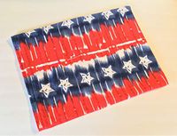 Heating Pad Replacement Cover, Fits 12 X 15 Electric Heating Pads Cotton Flannel (Red White and Blue)