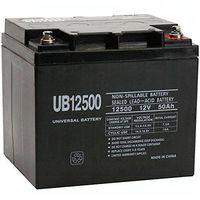 Universal Power Group UB12500 12V 50Ah Internal Thread Battery for M40-12, M50-12 SLD M