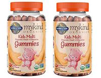 MyKind Organics Kids Multi Organic Real Fruit and Vitamins in Delicious Organic Fruit (120 Vegan Gummy Drops) Pack of 2