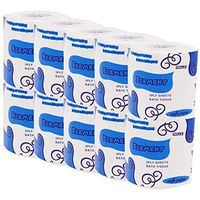 Toilet Paper,3 Ply White Tissue Toilet Paper,Standard Toilet Tissue,Degradable Roll Paper for Toilet,Towels,Home,Kitchen - 10 Rolls