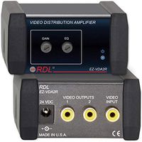 Radio Design Labs EZ-VDA2R RCA Video Distribution Amp, 1x2, NTSC/PAL
