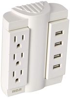 RCA Premium USB Charging Swivel Wall Tap (PSWTS3U48Z)