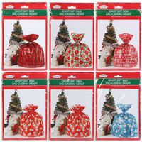 Oversized Large Christmas Gift Bags Set of 6 Holiday Designs 36" X 44"