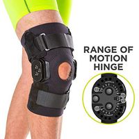BraceAbility Torn Meniscus ROM Knee Brace | Hinged Post Surgery Support with Flexion/Extension Control for Hyperextension & Locking Treatment, Ligament (PCL/ACL) Tears, Osteoarthritis (Small)
