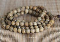 The Art of Cure Healing Jewelry & Mala meditation beads (108 beads on a strand) (sandalwood)