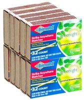 Strike Anywhere Matches Pack of 10 Boxes (32 Small Matches, per Box)