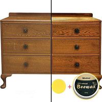 Fan-Ling Wood Seasoning Beewax Complete Solution Furniture Beewax Care Polishing 20/100g ，Home Cleaning，Wood Care Wax Solid Wood Nutrition Wax Solid Wood Maintenance + 1 × Cleaning Sponge (200g)