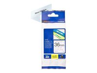 Brother Laminated Black on Clear 1.5 Inch Tape - Retail Packaging (TZe161) - Retail Packaging