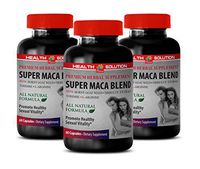 Mens Sexual Health Supplements - Super MACA Blend - Promote Healthy Sexual Vitality - tribulus terrestris with maca - 3 Bottles 180 Capsules